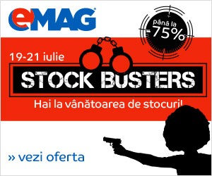 Stock Busters la eMAG cu reduceri de până la 75%