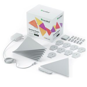 Kit complet 9 panouri luminoase inteligente Nanoleaf Shapes Triangles cu LED RGBW