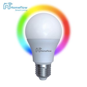 Bec inteligent LED Homeflow B-5011 cu soclu E27 și lumină RGB